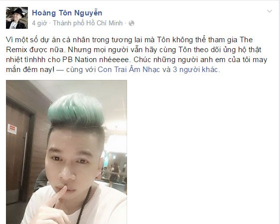 Sau Son Tung MTP Hoang Ton chinh thuc rut khoi The Remix-Hinh-2